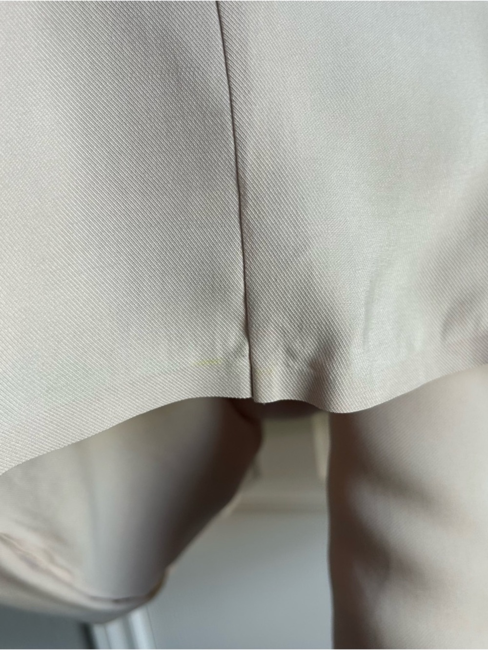 COS cream mock neck minimalist shirt dress - Picture 5 of 7